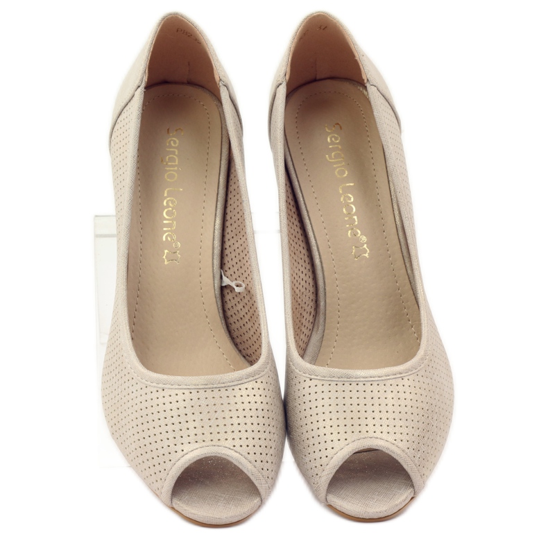 Salones perforados Sergio Leone 232 marrón amarillo 4