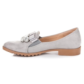 Bestelle Zapatos sin cordones con adorno gris 3