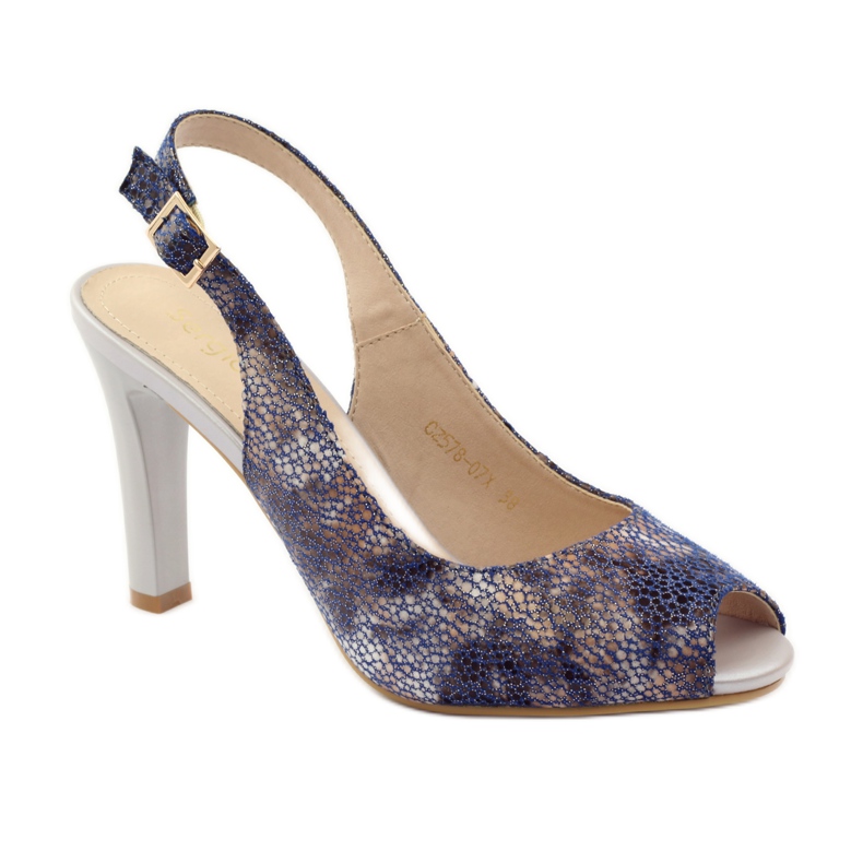 Sandalias en el puesto de Sergio Leone 578 marrón azul marino 1