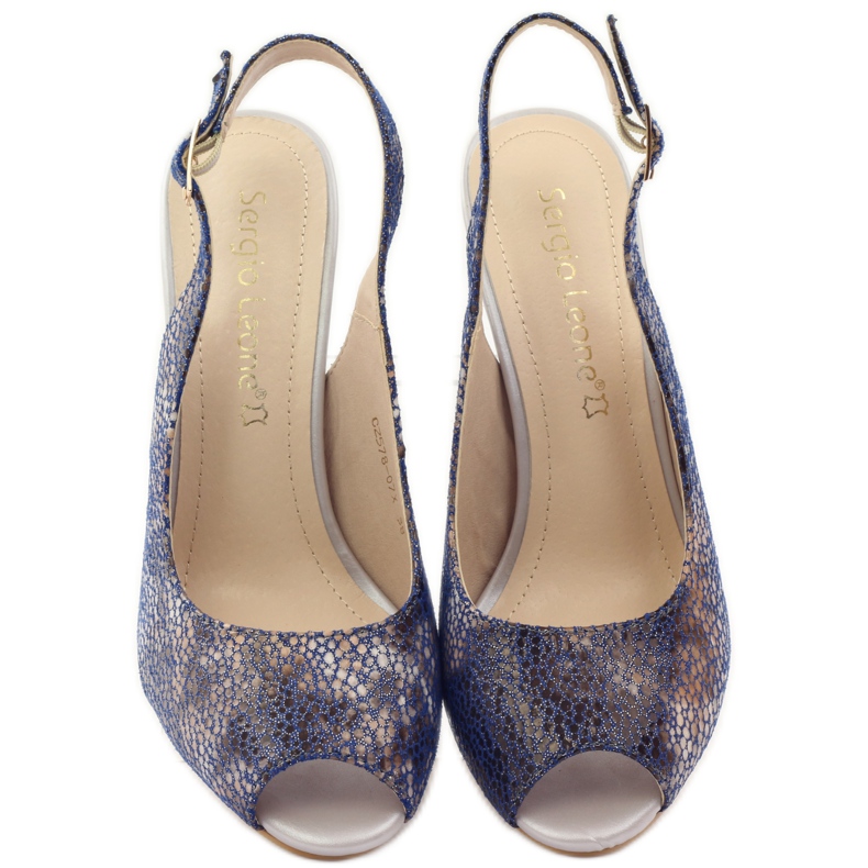 Sandalias en el puesto de Sergio Leone 578 marrón azul marino 4