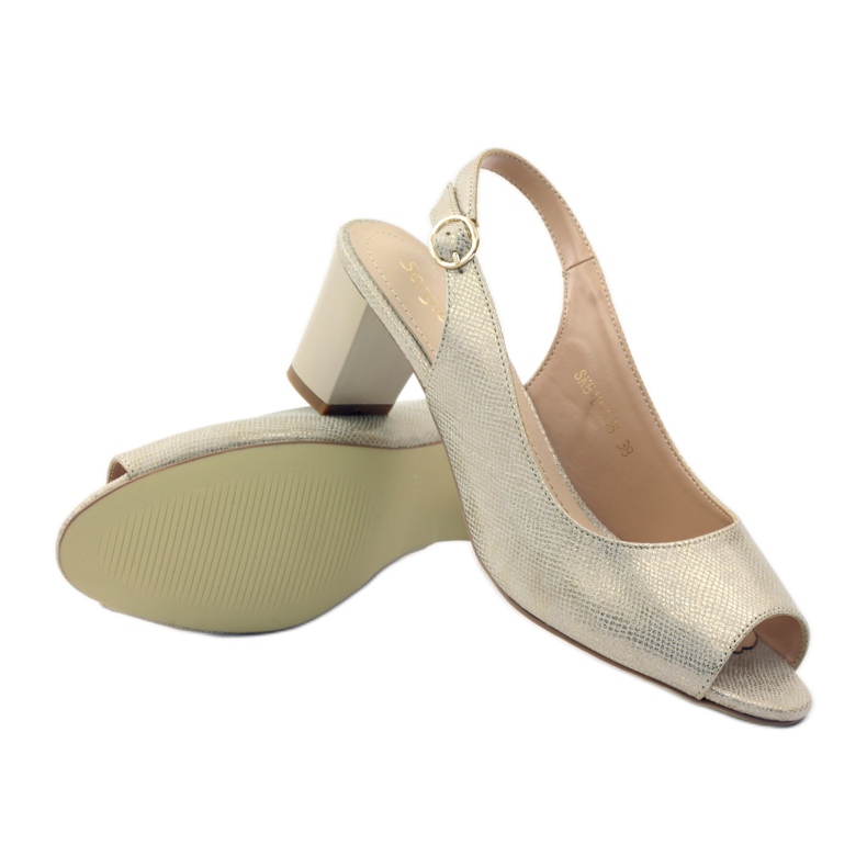 Sandalias en el puesto de Sergio Leone 810 amarillo marrón 3