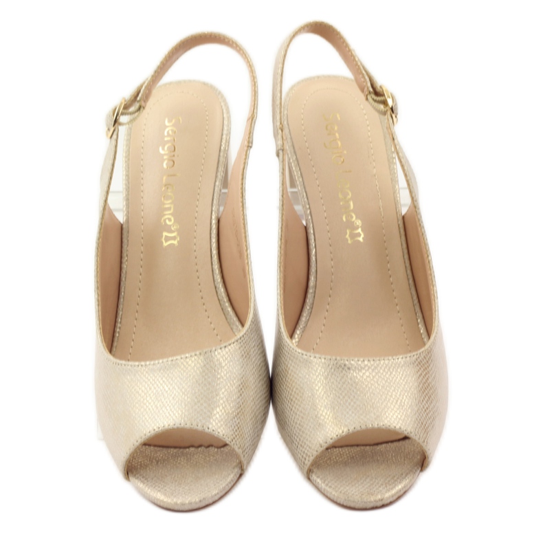 Sandalias en el puesto de Sergio Leone 810 amarillo marrón 4