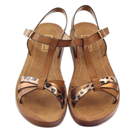 Filippo Sandalias mujer pantera wz 103 marrón amarillo 4 Filippo Sandalias mujer pantera wz 103 marrón amarillo 4