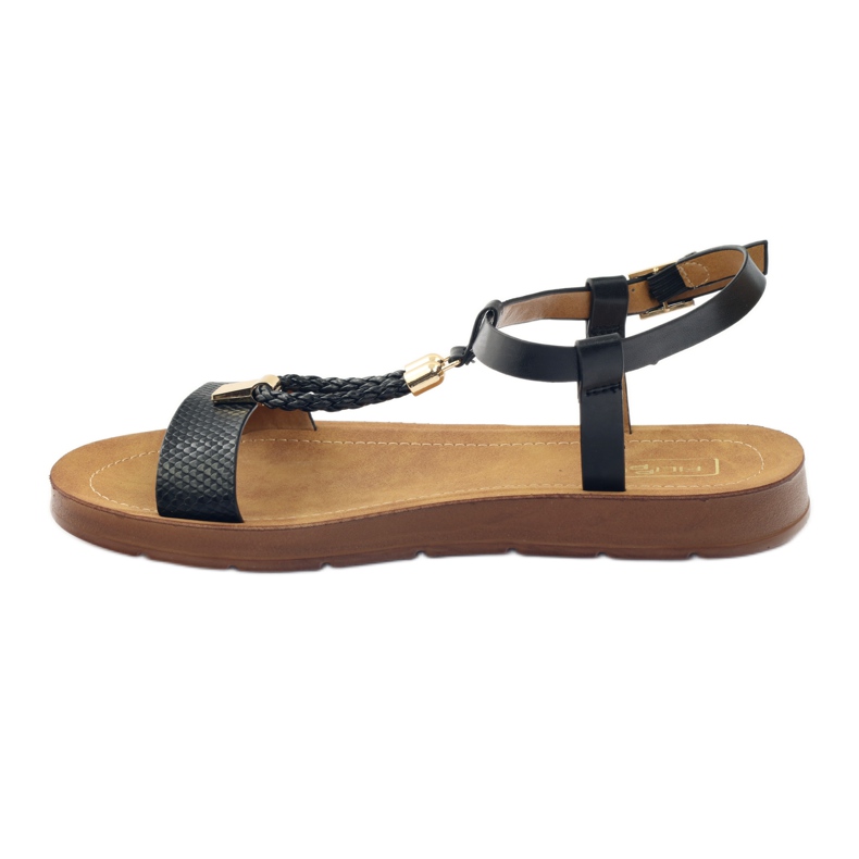 Filippo Sandalias mujer negras 104 negro amarillo 2