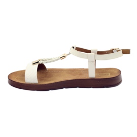 Filippo Sandalias mujer wz 104 blanco amarillo 2