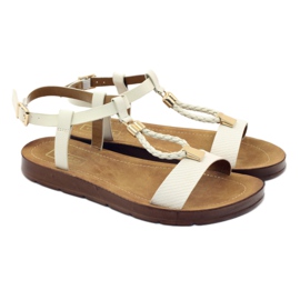 Filippo Sandalias mujer wz 104 blanco amarillo 3