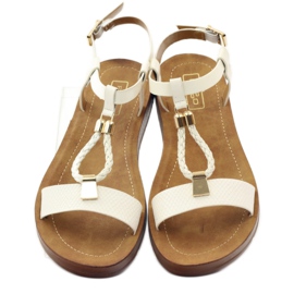 Filippo Sandalias mujer wz 104 blanco amarillo 4
