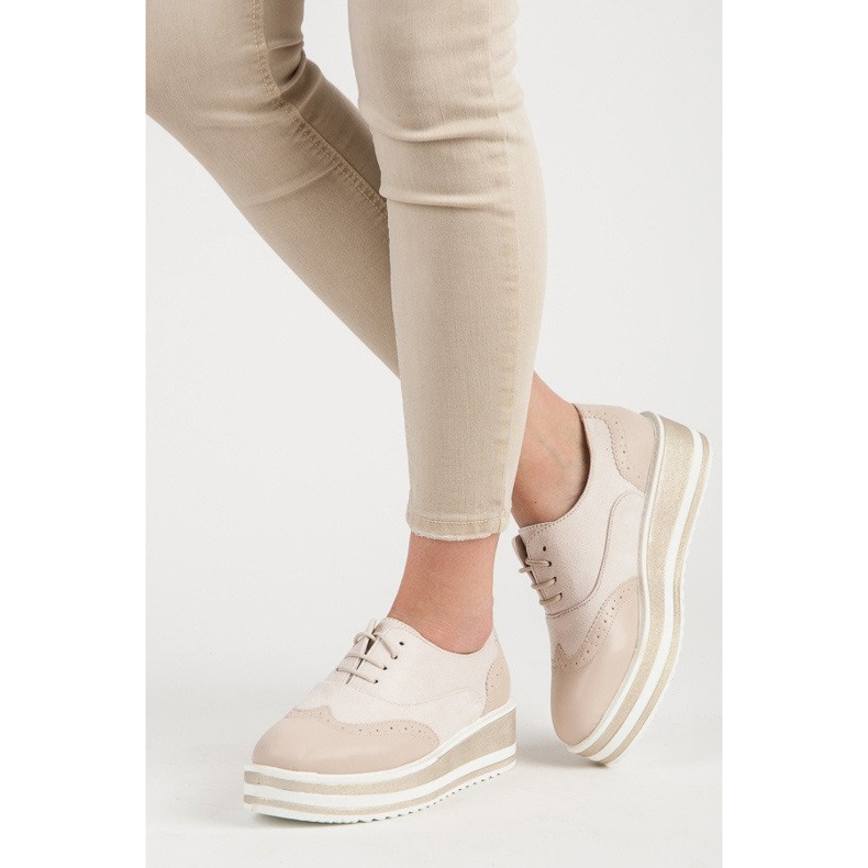 Fgm Paris Zapatos brogue atados en la plataforma marrón 2 Fgm Paris Zapatos brogue atados en la plataforma marrón 2