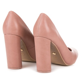Ideal Shoes Bombas rosas en el pilar. rosado 1