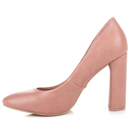 Ideal Shoes Bombas rosas en el pilar. rosado 6