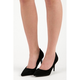 Tacones de ante negros 1
