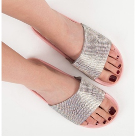 Bello Star Babuchas con cristales rosado 1 Bello Star Babuchas con cristales rosado 1