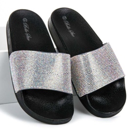 Bello Star Babuchas con cristales negro 4