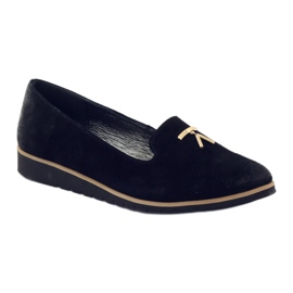 Zapatos con adorno dorado Angello 1346 negro 1