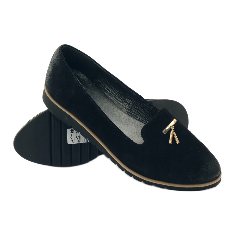 Zapatos con adorno dorado Angello 1346 negro 3