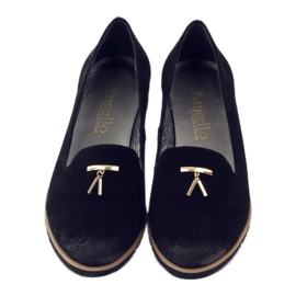 Zapatos con adorno dorado Angello 1346 negro 4