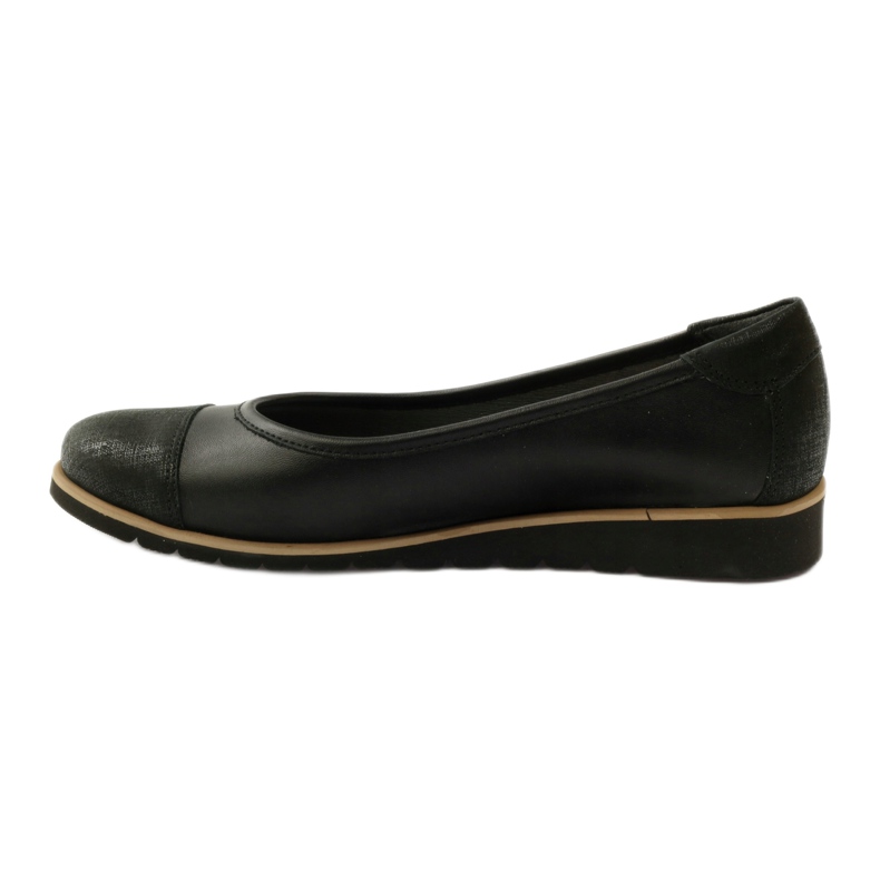 Angello Mocasines de cuero para mujeres 1325 negro 2
