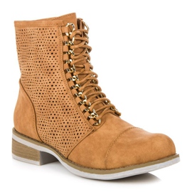 Bello Star Botas caladas para primavera. marrón 2