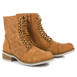Bello Star Botas caladas para primavera. marrón 5