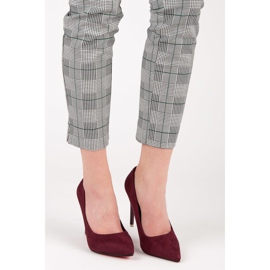 Tacones granate rojo 1