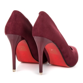 Tacones granate rojo 6