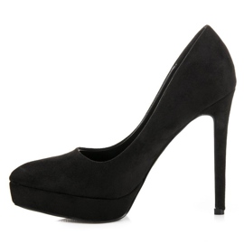 Bestelle Tacones de ante en la plataforma negro 4