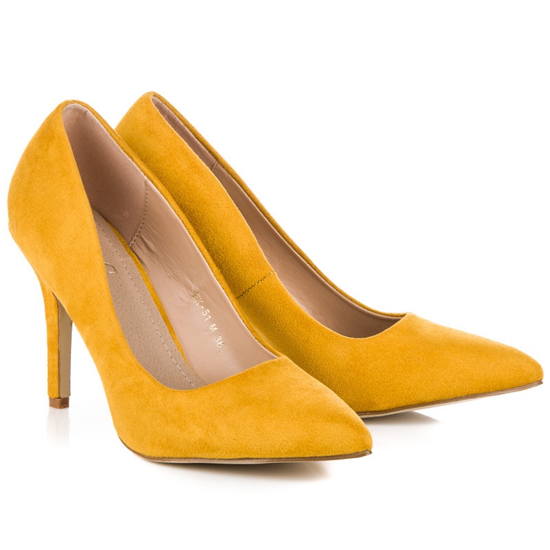 Tacones ante amarillo 1