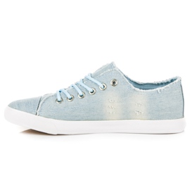 Sport Zapatillas de mezclilla con ribete azul 5