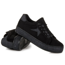 Zapatillas MCKEYLOR con purpurina negro 7