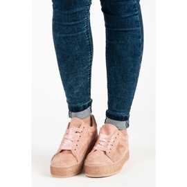 Zapatillas Mckeylor con purpurina rosado 3