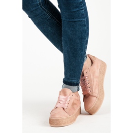 Zapatillas Mckeylor con purpurina rosado 4