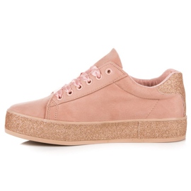 Zapatillas Mckeylor con purpurina rosado 6