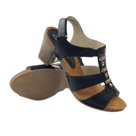 Sandalias mujer con velcro Caprice negro 3