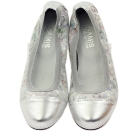 Bailarinas de mujer elásticas Gamis 1402 gris multicolor 5 Bailarinas de mujer elásticas Gamis 1402 gris multicolor 5