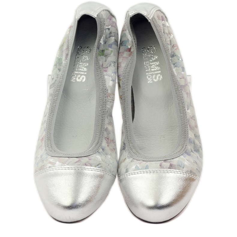 Bailarinas de mujer elásticas Gamis 1402 gris multicolor 5 Bailarinas de mujer elásticas Gamis 1402 gris multicolor 5