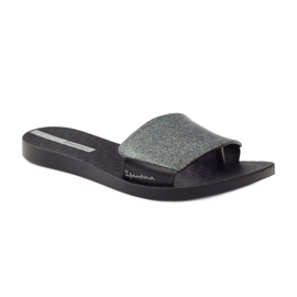 Chanclas piscina Ipanema 26177 brillo negro gris 1 Chanclas piscina Ipanema 26177 brillo negro gris 1