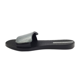 Chanclas piscina Ipanema 26177 brillo negro gris 2 Chanclas piscina Ipanema 26177 brillo negro gris 2
