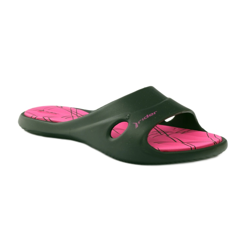 Rider 82214 zapatillas piscina gel negro rosado 1