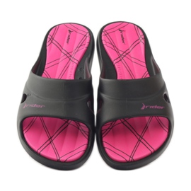 Rider 82214 zapatillas piscina gel negro rosa 4