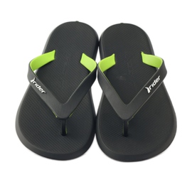 Rider 10594 Chanclas de piscina negras negro verde 4 Rider 10594 Chanclas de piscina negras negro verde 4