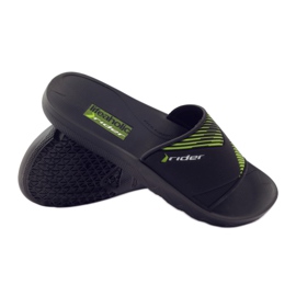 Rider 82325 zapatillas de piscina negro verde 3