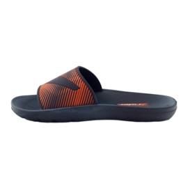 Zapatillas de estar por casa Rider azul marino para hombre naranja 2