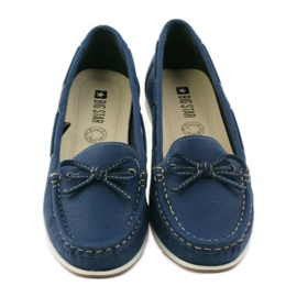 Big Star Mocasines mujer Big-Star 274321 azul marino 4