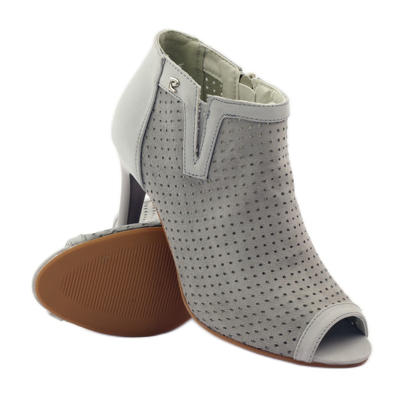 M.Daszyński Botas caladas con inserto de cuero Daszyński gris 3