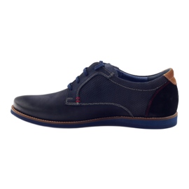 Zapato casual para hombre Nikopol 1657 azul marino 2