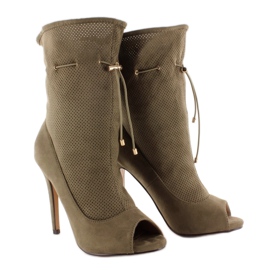 Botas punta abierta SY15 Oliva verde 5