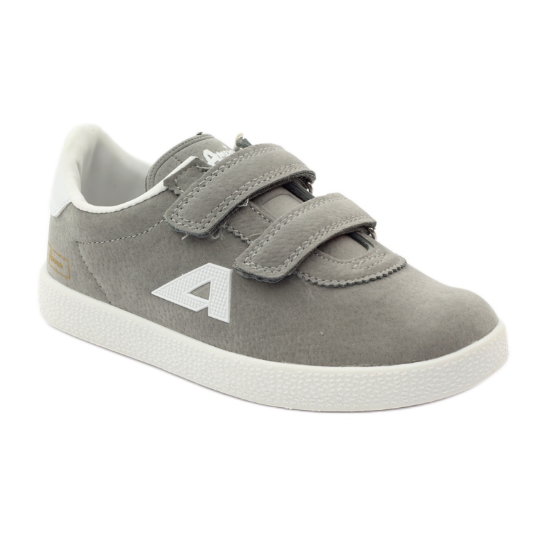 American Club Deportivo deportivo inserto piel americana 2952 gris blanco 1