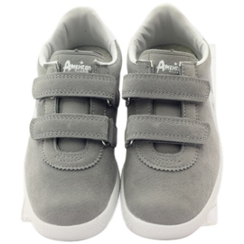 American Club Deportivo deportivo inserto piel americana 2952 gris blanco 4