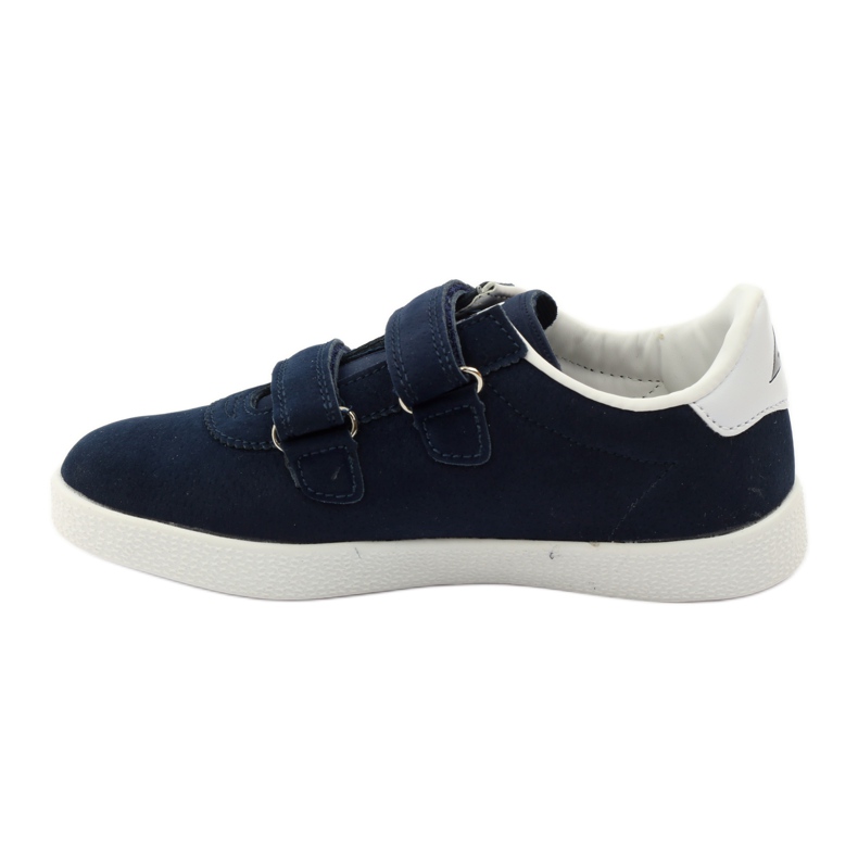 American Club Zapatillas deportivas con plantilla de piel americana azul marino blanco 2