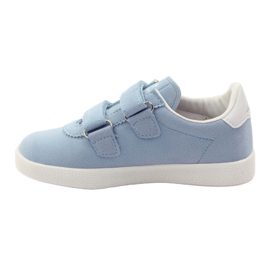 American Club Zapatos deportivos, plantilla de cuero azul para velcro 2